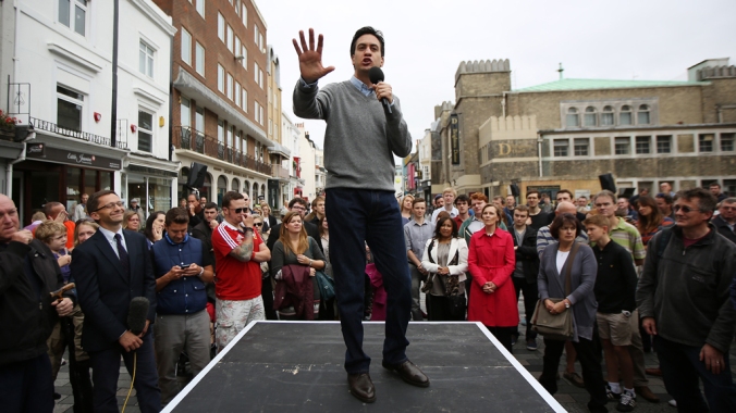 Ed Miliband talks to the people of Brighton about the 'cost of living crisis' in 2014